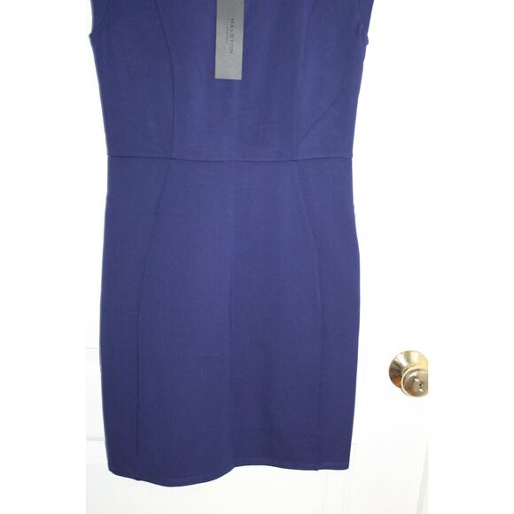 Halston Heritage Sleeveless Astral Blue Dress Size Women's 4 - Picture 3 of 8